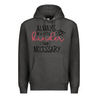 Charcoal Heather always Premium Hoodie - Unal Design