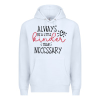 White always Premium Hoodie - Unal Design
