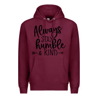 Burgundy kind Premium Hoodie - Unal Design