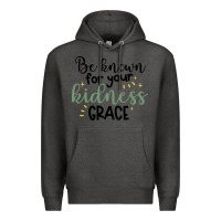 Charcoal Heather kidness Premium Hoodie - Unal Design