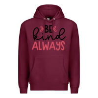 Burgundy kind Premium Hoodie - Unal Design