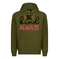 Army Green kind Premium Hoodie - Unal Design