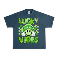 Midnight Navy lucky vibes Urban Heavy Tee - Artiststas