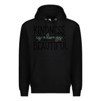 Black kindness Premium Hoodie - Unal Design