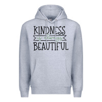 Heather Grey kindness Premium Hoodie - Unal Design