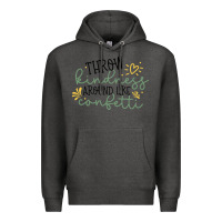Charcoal Heather kindness Premium Hoodie - Unal Design