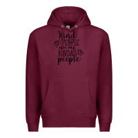 Burgundy kind Premium Hoodie - Unal Design