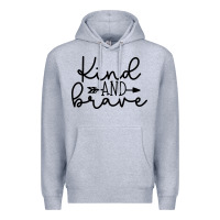 Heather Grey kind Premium Hoodie - Unal Design