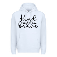 White kind Premium Hoodie - Unal Design