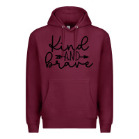 Burgundy kind Premium Hoodie - Unal Design