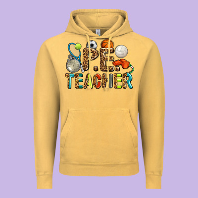 Pe Teacher Vintage Hoodie Designed By Adodesignshop