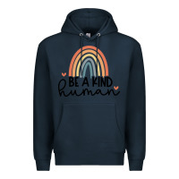 Navy be a kind Premium Hoodie - Unal Design