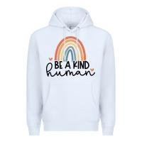 White be a kind Premium Hoodie - Unal Design