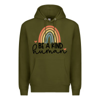 Army Green be a kind Premium Hoodie - Unal Design