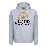 Heather Grey be a kind Premium Hoodie - Unal Design