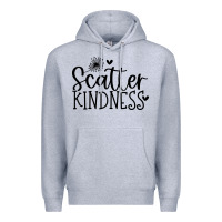 Heather Grey kindness Premium Hoodie - Unal Design