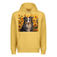 Antique Gold australian shepherd Premium Hoodie - Unal Design