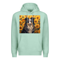 Seafoam australian shepherd Premium Hoodie - Unal Design