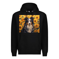 Black australian shepherd Premium Hoodie - Unal Design