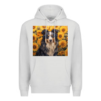 Dove Grey australian shepherd Premium Hoodie - Unal Design