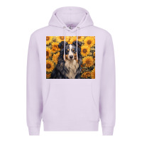 Lilac australian shepherd Premium Hoodie - Unal Design