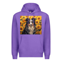 Purple australian shepherd Premium Hoodie - Unal Design