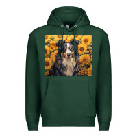 Sports Green australian shepherd Premium Hoodie - Unal Design
