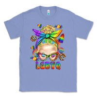 Colony Blue LGBTQ+ Messy Bun With Snacks Classic Tee - BundleAndBundleShop