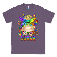 Lavender LGBTQ+ Messy Bun With Snacks Classic Tee - BundleAndBundleShop