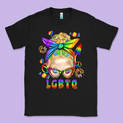 Lgbtq+ Messy Bun With Snacks Classic Tee Designed By Bundleandbundleshop