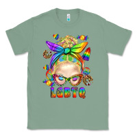 Sage LGBTQ+ Messy Bun With Snacks Classic Tee - BundleAndBundleShop