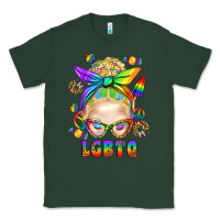 Sports Green LGBTQ+ Messy Bun With Snacks Classic Tee - BundleAndBundleShop