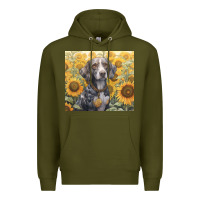 Army Green beagle Premium Hoodie - Unal Design