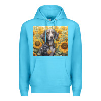Ocean Blue beagle Premium Hoodie - Unal Design
