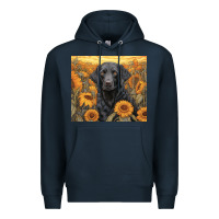 Navy black lab Premium Hoodie - Unal Design