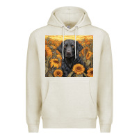 Oatmeal Heather black lab Premium Hoodie - Unal Design