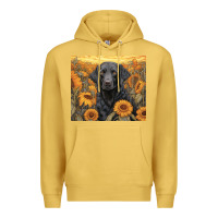 Antique Gold black lab Premium Hoodie - Unal Design
