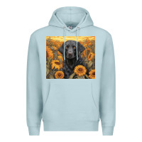 Blue Mist black lab Premium Hoodie - Unal Design