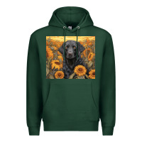 Sports Green black lab Premium Hoodie - Unal Design