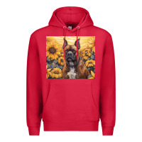 Cardinal boxer dog Premium Hoodie - Unal Design