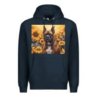 Navy boxer dog Premium Hoodie - Unal Design