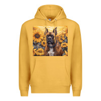 Mustard boxer dog Premium Hoodie - Unal Design