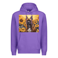 Purple boxer dog Premium Hoodie - Unal Design