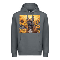 Rock boxer dog Premium Hoodie - Unal Design
