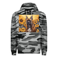 Slate Camo boxer dog Premium Hoodie - Unal Design