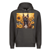 Smoke boxer dog Premium Hoodie - Unal Design