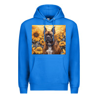 True Royal boxer dog Premium Hoodie - Unal Design