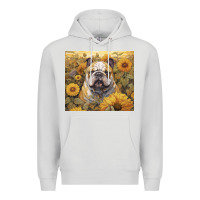 Dove Grey bulldog Premium Hoodie - Unal Design