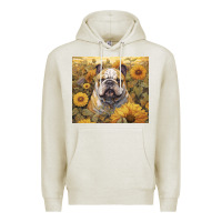 Oatmeal Heather bulldog Premium Hoodie - Unal Design