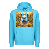 Ocean Blue bulldog Premium Hoodie - Unal Design
